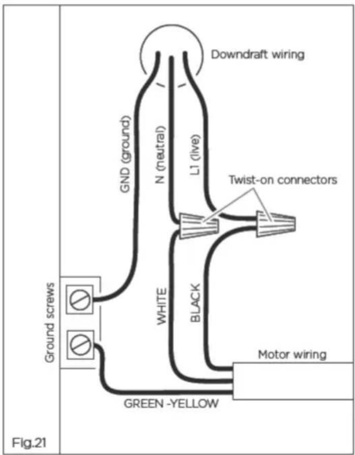Fisher & Paykel HD36 - Remote blower electrical connection - 1