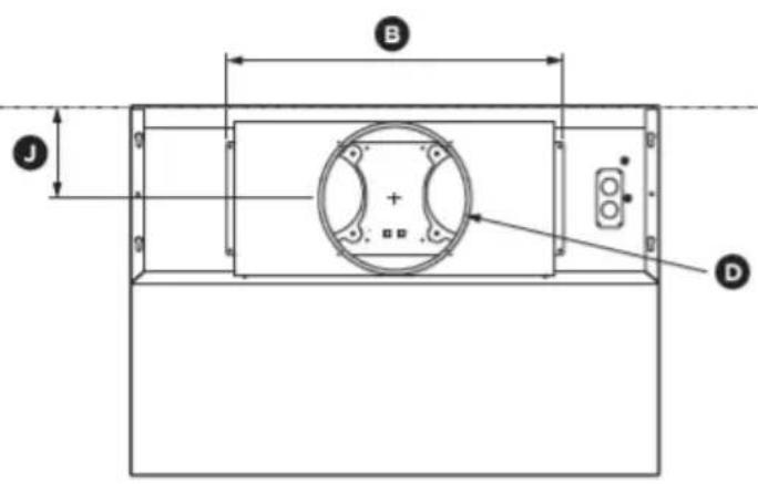 Fisher & Paykel HCB3612 - Dimensions du produit - 1