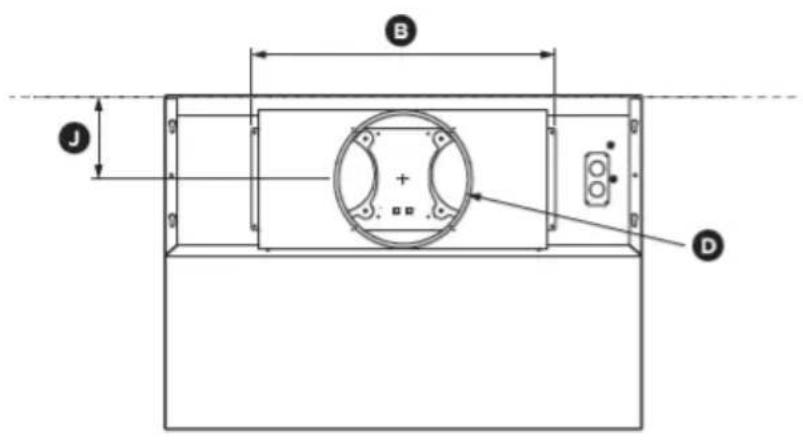 Fisher & Paykel HCB3612 - Product dimensions - 1