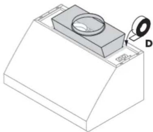 Fisher & Paykel HCB3612 - Duct transition assembly - 2