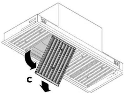 Fisher & Paykel HPB481912 - To remove the filters: - 3