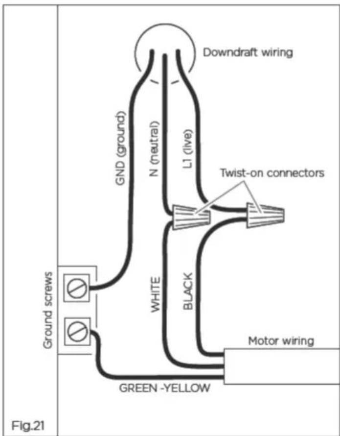 Fisher & Paykel HBD600I - Remote blower electrical connection - 1