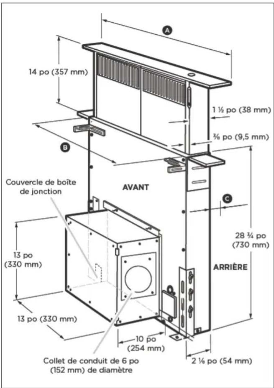 Fisher & Paykel HBD600I - Dimensions du produit - 1