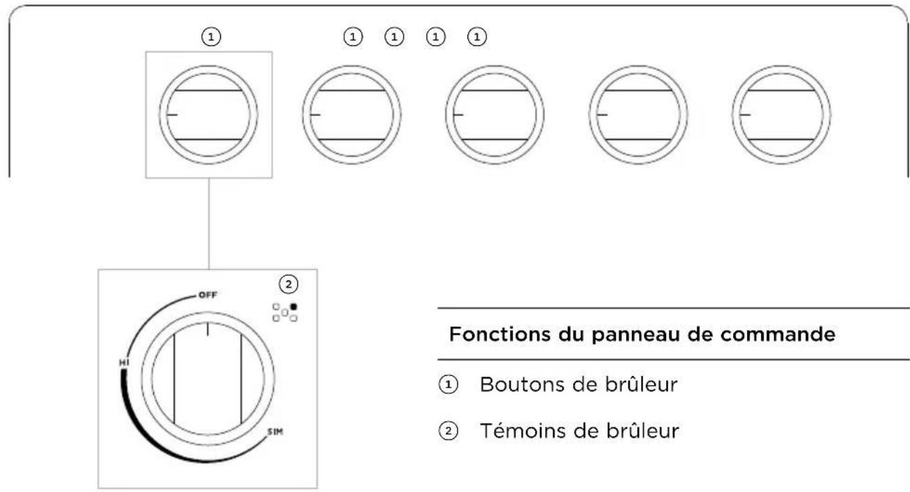 Fisher & Paykel CDV3304H - Fonctions de la surface de cuisson - 2
