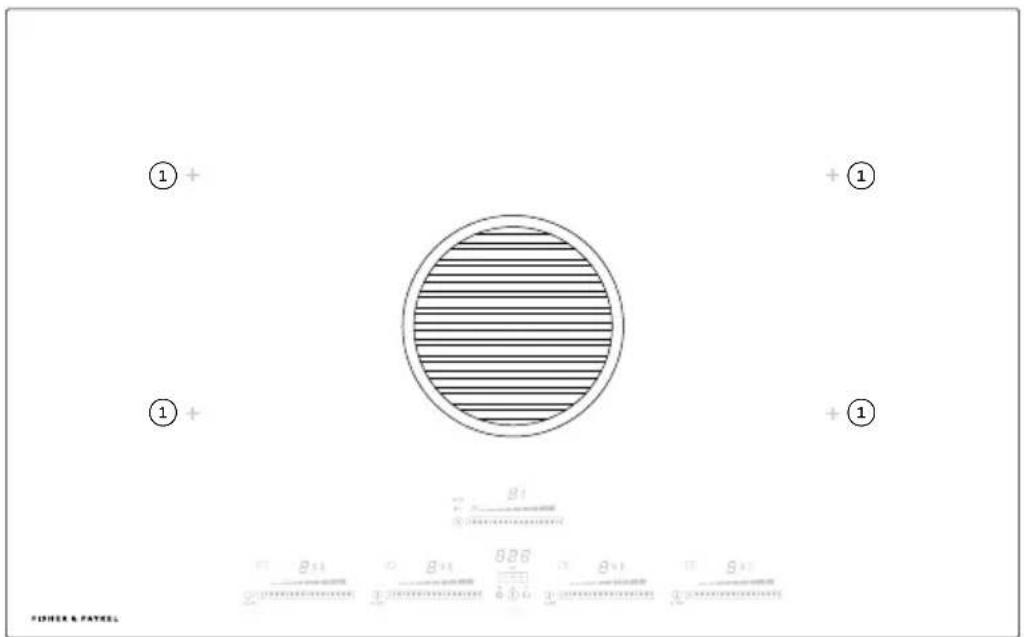 Fisher & Paykel CID364DTB4 - Tailles des ustensiles de cuisson - 1