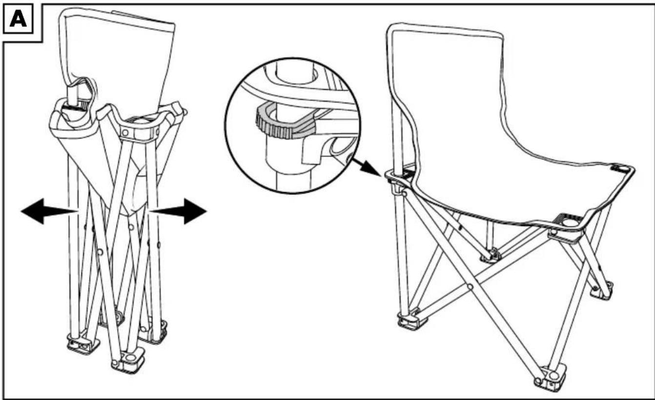 CRIVIT IAN 273822 - KINDER CAMPINGSTOEL - 1