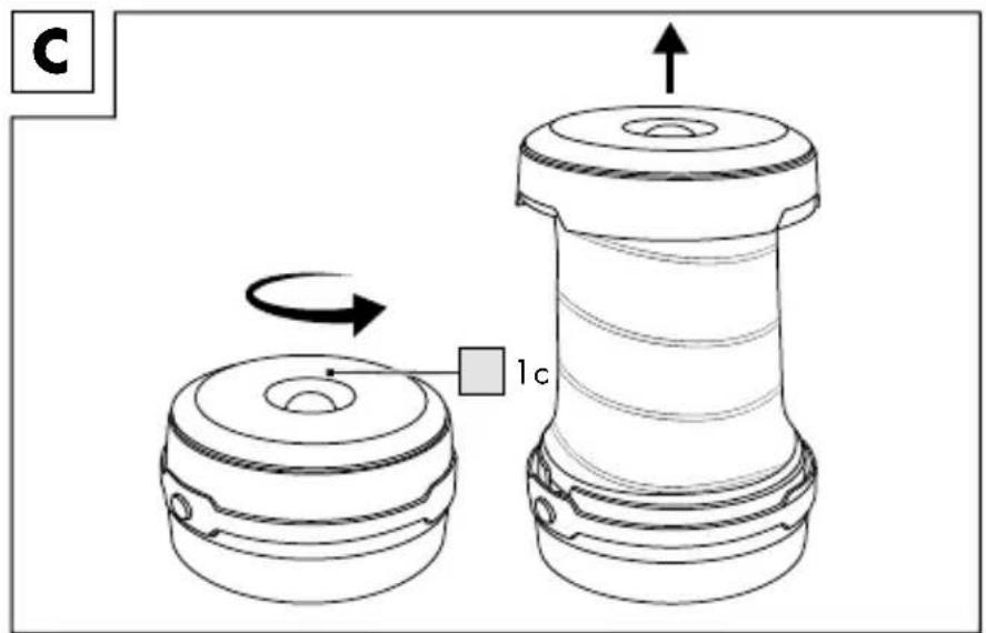 CRIVIT IAN 297011 - CAMPINGLAMPE - 4