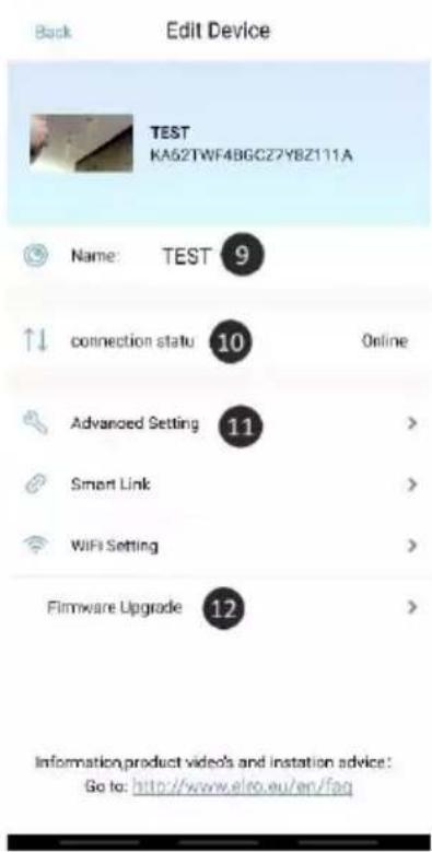 ELRO BC3000 - Advanced settings - 2