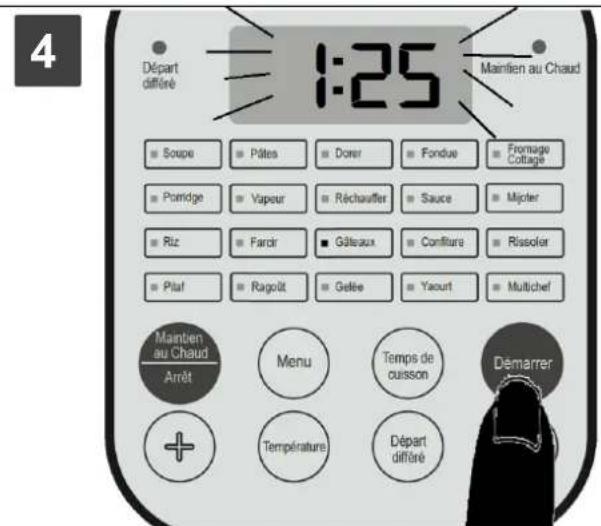 CONTINENTAL EDISON CEMC900IN - Customize the cooking time: - 2
