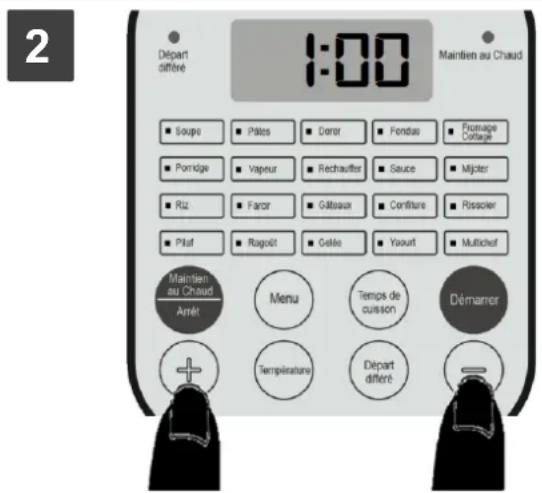 CONTINENTAL EDISON CEMC900IN - Select the pre-set cooking programs without customize: - 2