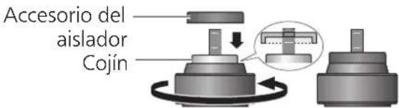 TECHNICS SH1000R - Coloque el accesorio del aislador atornillándolo en el aislador. - 1