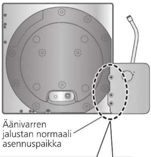 TECHNICS SH1000R - Asenna äänivarren jalusta SP-10R-levysoittimen runkoon. - 1