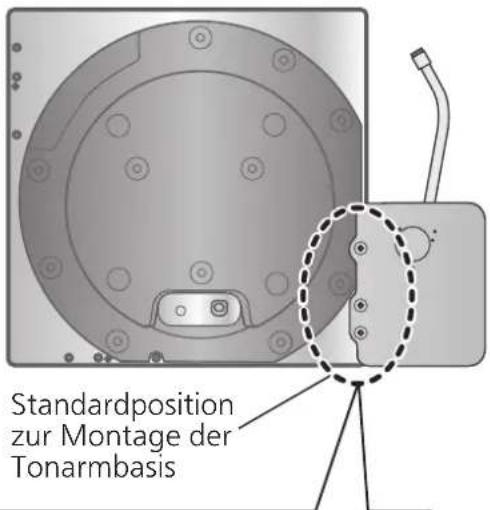 TECHNICS SH1000R - Montieren Sie die Tonarmbasis am SP-10R-Hauptgerät. - 1