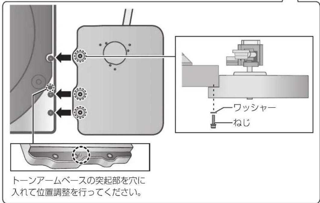 TECHNICS SH1000R - トーンアームベースを SP-10R 本体に取り付ける。 - 2