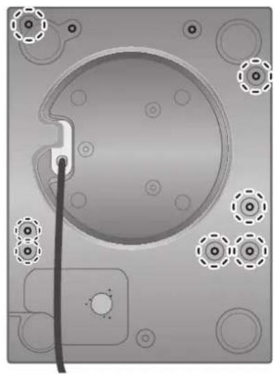 TECHNICS SH1000R - Monte el plato giratorio en la unidad principal del SP-10R. - 2