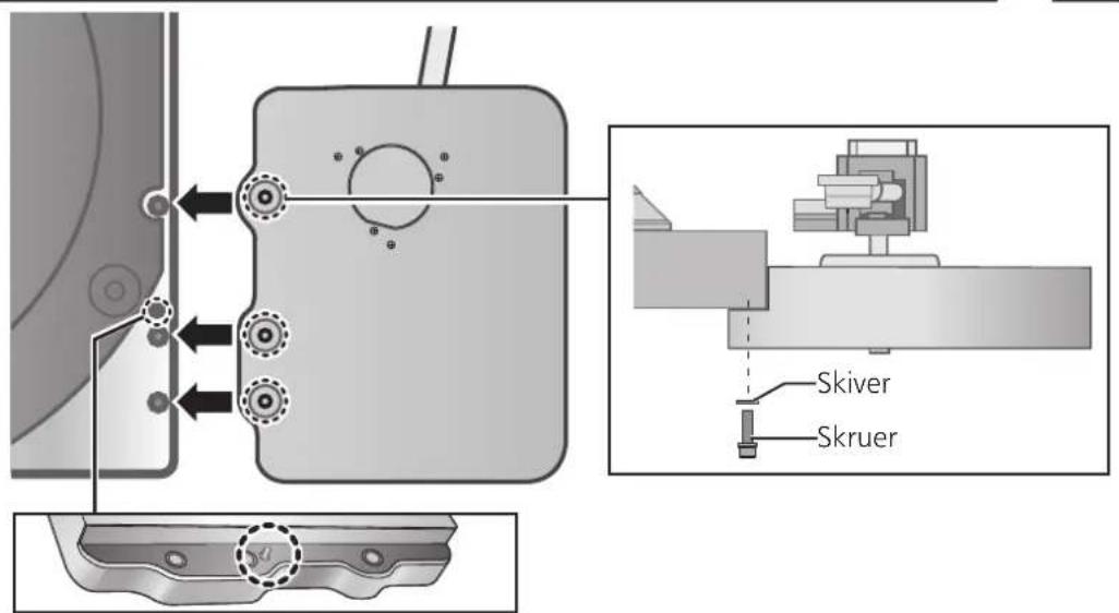 TECHNICS SH1000R - Montér tonearmsbasen på SP-10R-hovedenheden. - 2
