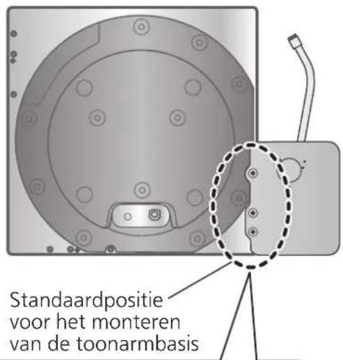 TECHNICS SH1000R - Monteer de toonarmbasis op de SP-10R-hoofdeenheid. - 1