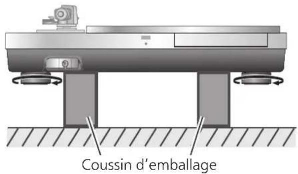 TECHNICS SH1000R - Fixez les isolateurs à l'unité. - 1