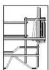 INDESIT DIE 2B19 UK - AJUSTER LA HAUTEUR DU PANIER SUPÉRIEUR - 2