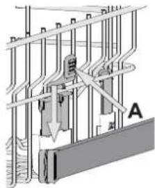INDESIT DIE 2B19 UK - ADJUSTING THE HEIGHT OF THE UPPER RACK - 1