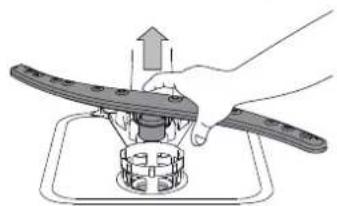 INDESIT DIE 2B19 UK - CLEANING THE SPRAY ARMS - 2