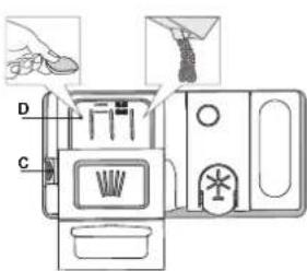 INDESIT DIO 3T131 A FE - NAPEŁNIANIE DOZOWNIKA DETERGENTU - 1
