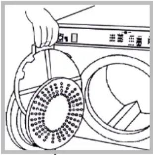 INDESIT NIS 41 V (EU) - Pulizia del filtro dopo agli giorni ciclo - 1