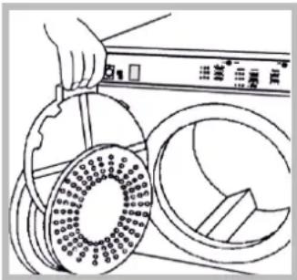 INDESIT NIS 41 V (EU) - Limpar o filtro(before de cada ciclo - 2