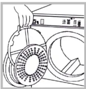 INDESIT NIS 41 V (EU) - Limpiar el filtro afterwards de cada ciclo - 2