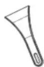 INDESIT I55TM 4110 W 1 - Spatule en plastique - 1
