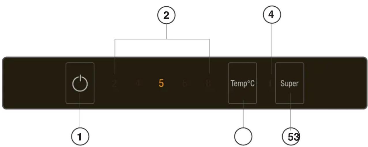 INDESIT XI9 T2I W - Configuración de temperatura del REFRIGERADOR - 1