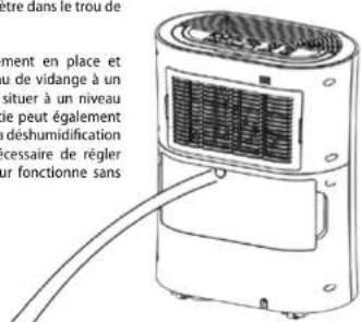 etre dans le trou de ment en place et du de vidange à un situer à un niveau de peut également déhumidification cessaire de régler ur fonctionne sans