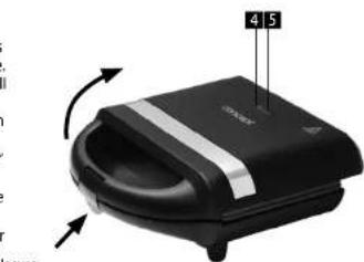 Concept SV3053 - Sandwich maker preparation procedure: - 1