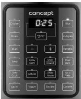 Concept CK7001 - DESCRIPCIÓN DEL TABLERO DE CONTROL - 1
