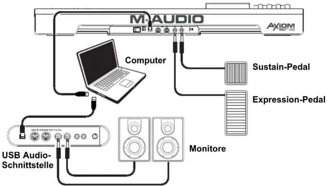M-AUDIO Axiom AIR 49 - Setup-Szenario 1 - 1
