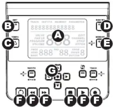 M-AUDIO Axiom AIR 49 - Main Control Panel: - 1