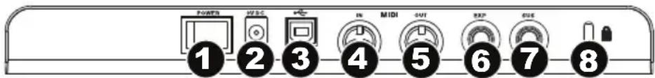 M-AUDIO Axiom AIR 49 - Rückseite - 1