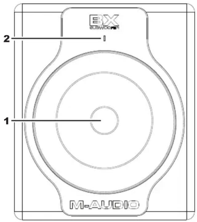 M-AUDIO BX Subwoofer - Panel trasero - 1