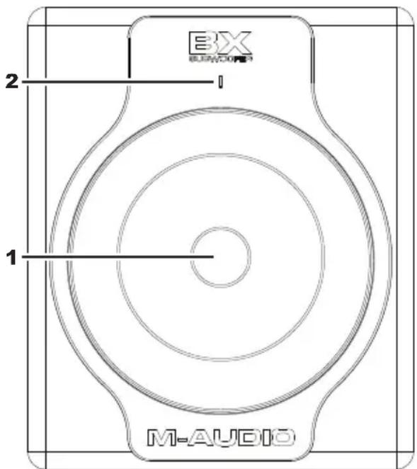 M-AUDIO BX Subwoofer - Panneau avant - 1