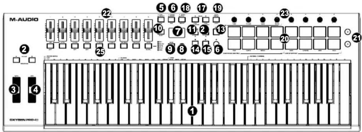 M-AUDIO Oxygen Pro 49 - Oberseite - 1