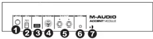 M-AUDIO Accent Module - Paneltrasero - 1