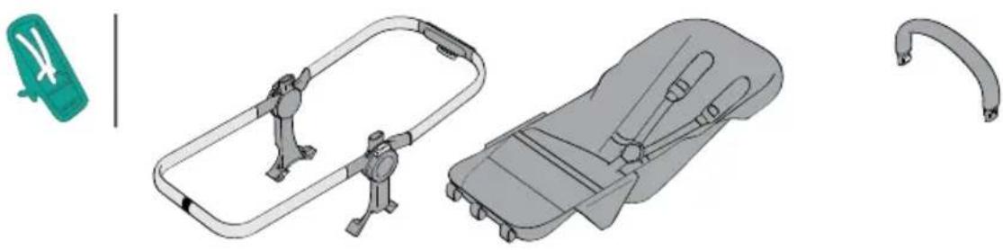 Bugaboo Donkey 2 - parts for set-up - 3