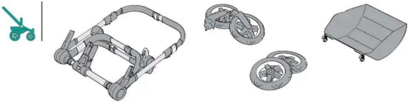 Bugaboo Donkey 2 - parts for set-up - 1