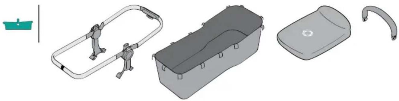 Bugaboo Donkey 2 - parts for set-up - 2