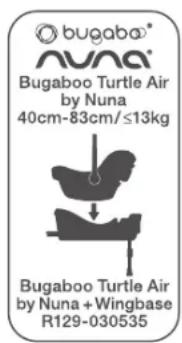 Bugaboo Turtle Air by Nuna - Pro použití se základním dílem - 1