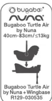 Bugaboo Turtle Air by Nuna - Bázistalppal való használathoz - 1