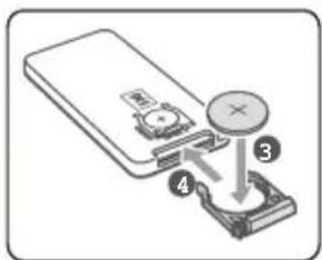 SCHNEIDER SC550SND - Replace the Remote Control Battery - 2