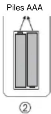 SCHNEIDER SC800SND - Installation des piles - 2