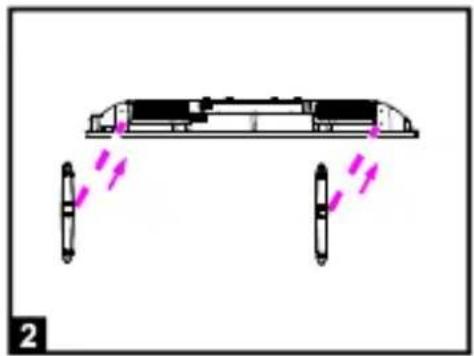 SCHNEIDER LED32SCPX200H - - Mounting of the stand - 2