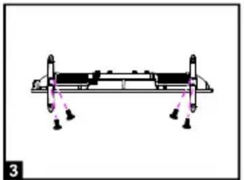 SCHNEIDER LED32SCPX200H - - Mounting of the stand - 3